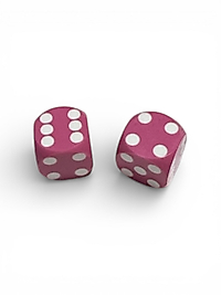 Pink Opaque Backgammon Precision Dice