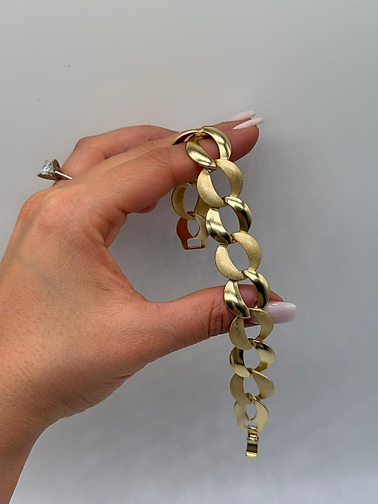 Xuping Mat–Parlak Halkalı Zincir Bileklik