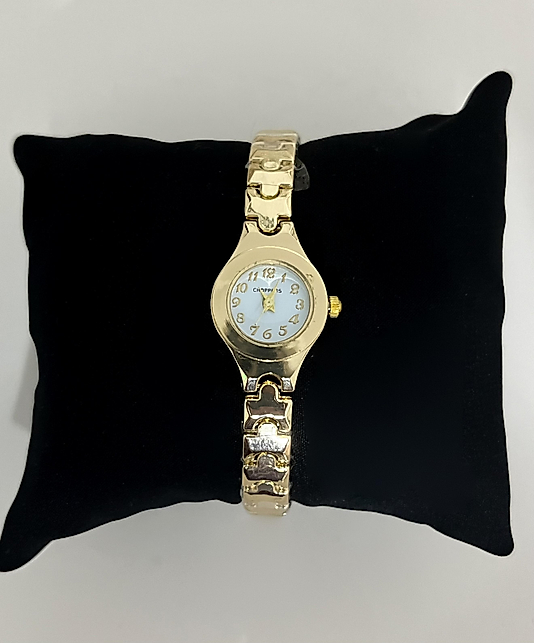 Gold Mini Yuvarlak Saat