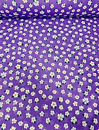 Masa Örtüsü & Piknik Örtsü -Raşel Kumaş 120 cm X 160 cm -Papatya Desenli