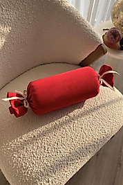 Şeker Kırmızı Yastık(İçi Dolgulu)