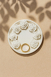 Çiçekli Yüzük Standı 2 Li