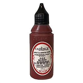 Boyutlu Boncuk Boya Bordo 50 ml B-502
