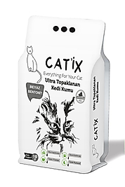 Catix Aktif Karbonlu İnce Taneli Bentonit 10 lt Kedi Kumu