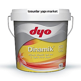 Dyo Dinamik İç Cephe Silikonlu Silinebilir İpek Mat Boya 15 Lt renk seçiniz deniz atı 6269