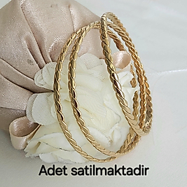 22cm Örgülü Celik Ajda Bilezik