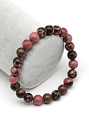 Rodonit Doğaltaş Bileklik 8 mm Küre