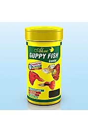 Ahm Guppy Fish Granulat Lepistes Balık Yemi 100 Ml