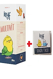 Muhabbet Kuşları için Multi vitamin   +Keyf Gaga Taşı