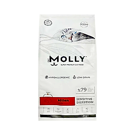 Molly Hypoallergenic Kuzu Etli Yavru Kedi Maması (2 kg)