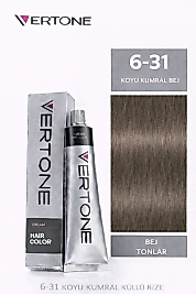 VERTONE SAÇ BOYASI 60 ML. (6-31 KOYU KUMRAL BEJ)