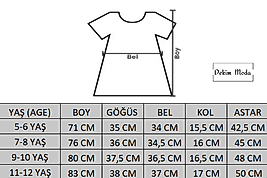 Kız Çocuk Tüllü "Hayırlı Bayramlar" Baskılı Elbise