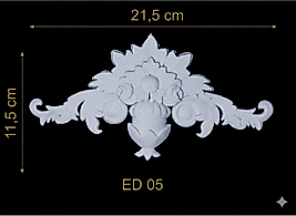 ED-05 Dekoratif Esnek Aplik (2'li)