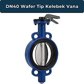 DN40 Wafer Tip Kelebek Vana