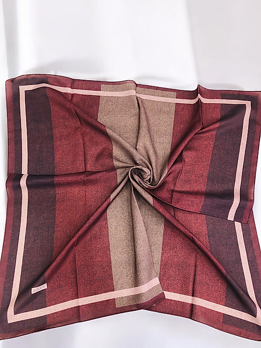 Digital Soft Eşarp Pastel Çizgili Desen