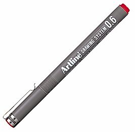 ARTLINE ÇİZİM KALEMİ DRAWING SYSTEM 236 0.6 KIRMIZI A-EK-236 RED