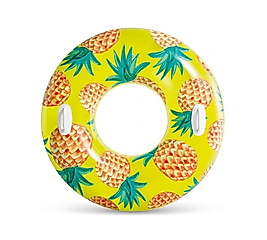 INTEX - Tropikal Meyve Desenli Simit 107 cm (9+ Yaş) - SARI