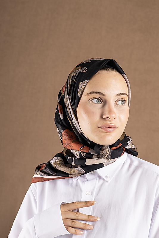 DECODE EŞARP ÇİÇEK DESEN