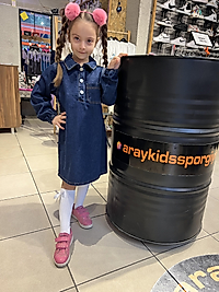 Gömlek yaka jean elbise