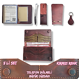 5 li set Renk Kırmızı (SİPARİŞ ÜZERİNE YAPILIR)