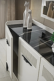 Çok amaçlı KONSOL , %100 MDF ( aynalar dâhil değildir demonte gönderilecek)