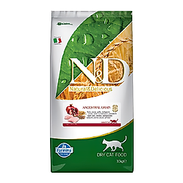 N&D Ancestral Grain Tavuk Etli ve Narlı Yetişkin Kedi Maması (10 kg)