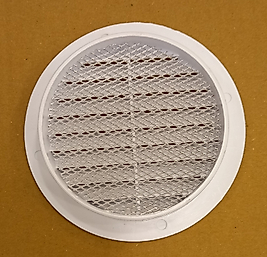 Elekt Pano Dış Cephe WC Banyo Havalandırma Menfezi İç Çap 102mm Dış Çap 125mm Anti bakteriyel Telli