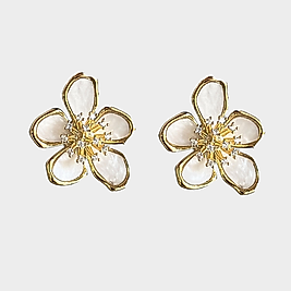 White Flowers Earring | Küpe