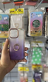 iPhone 13 Pro Yüzüklü Simli Telefon Kılıfı