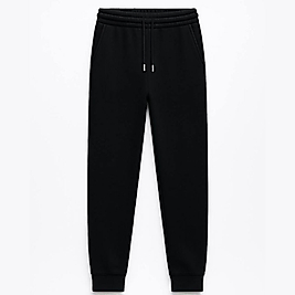 George 3 İplik Şardonsuz Jogger Siyah