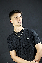 Lacoste hologram desenli t-shirt