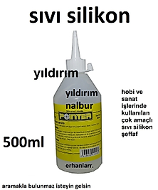 SIVI SİLİKON HOBİ SİLİKON MUM SİLİKON 500GR HOBİ İŞELERİ BÜYÜK BOY KALİTE
