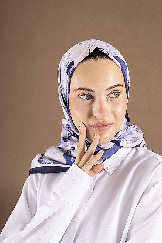 DECODE EŞARP ÇİÇEK DESEN