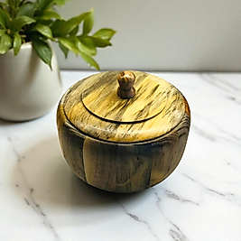 Şekerlik  - Ahşap Şekerlik - Kapaklı Şekerlik - Ahşap Kapaklı Şekerlik