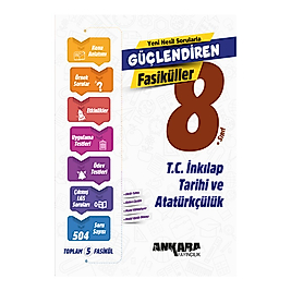 Ankara Yayıncılık 8. Sınıf T.C. İnkılap Tarihi ve Atatürkçülük Güçlendiren SET Fasiküller