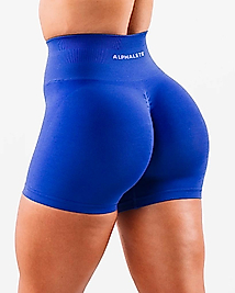 Alphalete Dikişsiz Toparlayıcı Yüksek Bel Büzgülü Spor Şort