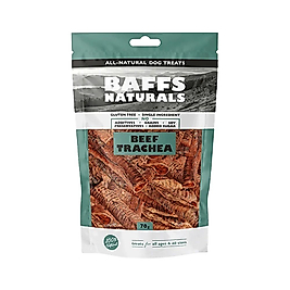 Baffs Naturals Beef Trachea Snacks Köpek Ödül Maması (100 g)