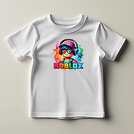 Roblox Baskılı Normal Kalıp  Çocuk Tişört