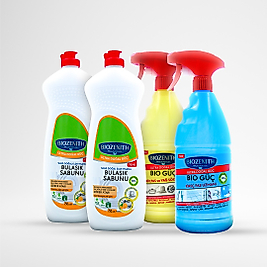 BIOZENITH 4'LÜ FIRSAT PAKETİ (BIO GÜÇ MAVİ + 2 X BULAŞIK SABUNU + BIO GÜÇ SARI)