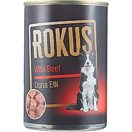 Rokus Dana Etli Köpek Konservesi 410G