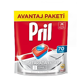 Hepsi Bir Arada 70 Yıkama Bulaşık Makinesi Deterjanı Tableti