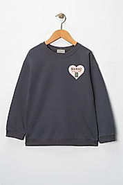 Kız Çocuk "Namaz Kalbe Şifadır"  Baskılı Pamuklu Sweat