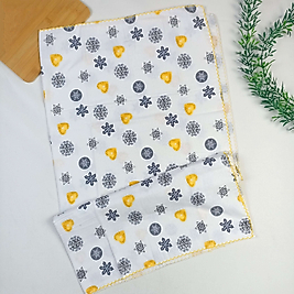 Kar Tanesi Desen Pazen Kundak / Tek Katlı / 80x90 cm