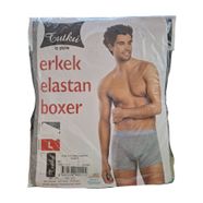 TUTKU ERKEK ELASTAN BOXER L BEDEN GRİ