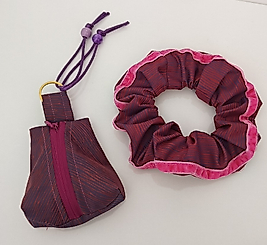 Pembe Kadife Şeritli 2'li lSet