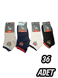 Çocuk Vip Patik Çorap 36 Adet