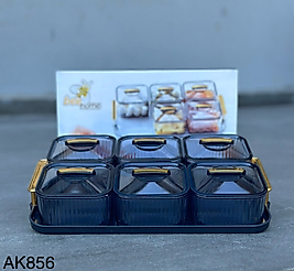 BEE HOME TEPSİLİ 6’lı KAHVALTILIK SETİ