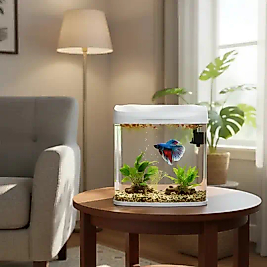 RS 230A Ledli Set Akvaryum Beyaz 23x16x28 Cm