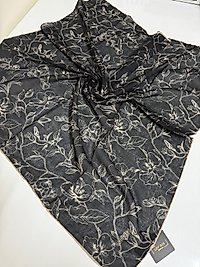 SOFT KETEN EŞARP ÇİÇEK DESEN 04