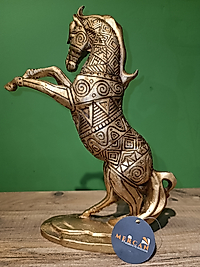 MERCAN MOBİLYA AKSESUAR,Şahlanan At,biblo ,Gold, Polyesteraksesuar, hediyelik eşya